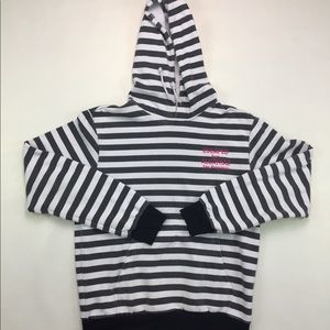 striped pullover hoodie